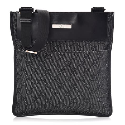 gucci crossbody messenger bag black.